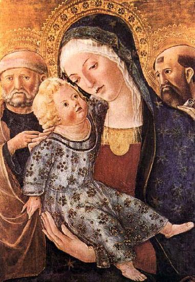 Francesco di Giorgio Martini Madonna with Child and Two Saints Norge oil painting art